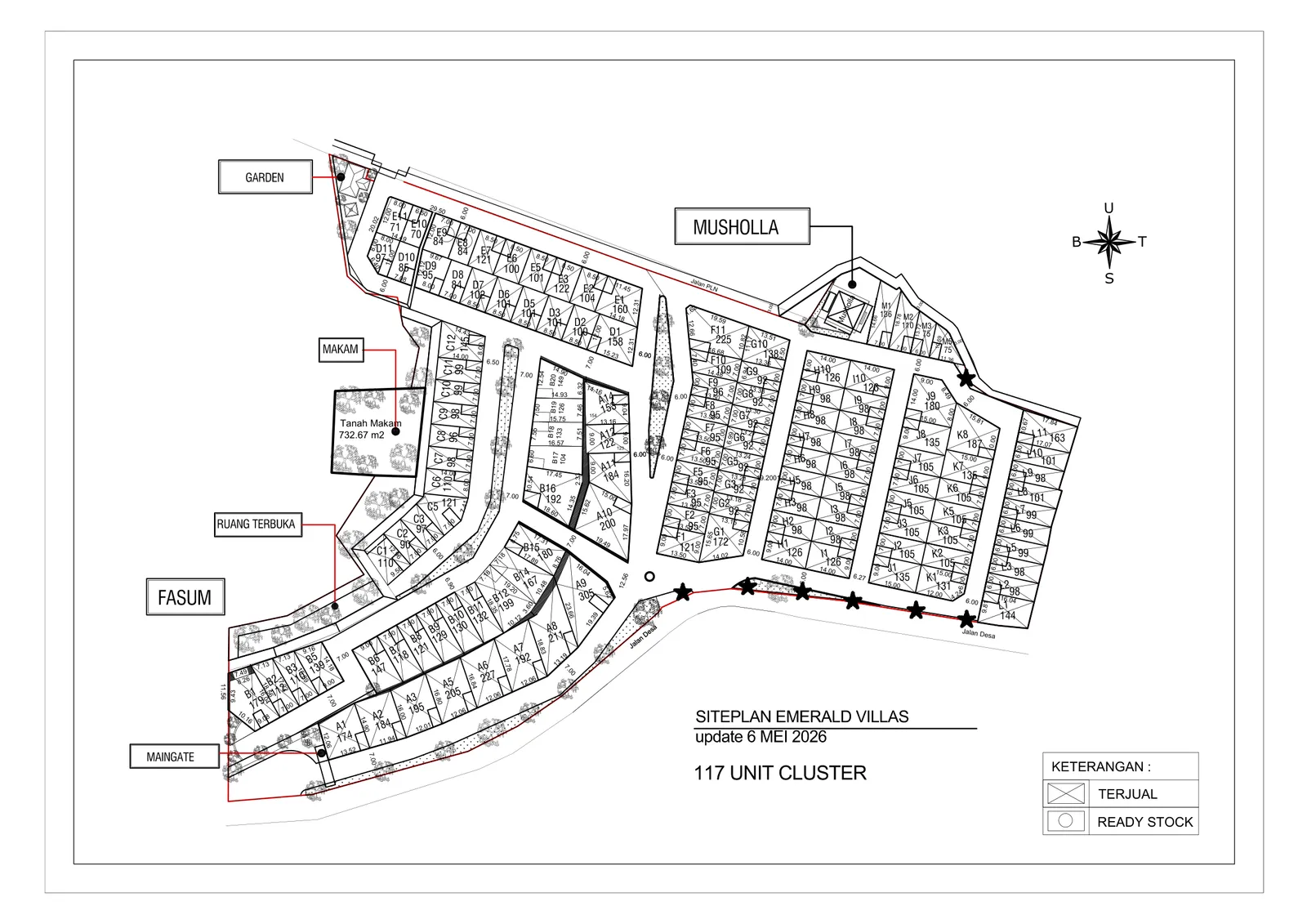 Master plan Emerald Villas